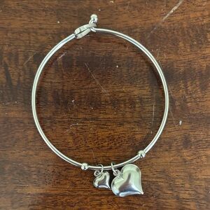 Silver Heart Charm Bracelet